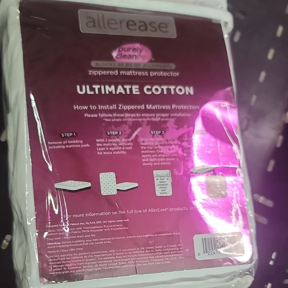 Allerease Zippered Mattress Protector Ultimate COTTON - Picture 5 of 5